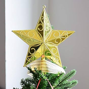 Amazon | E-Fly クリスマスツリートップ 星 クリスマス飾り 豪華